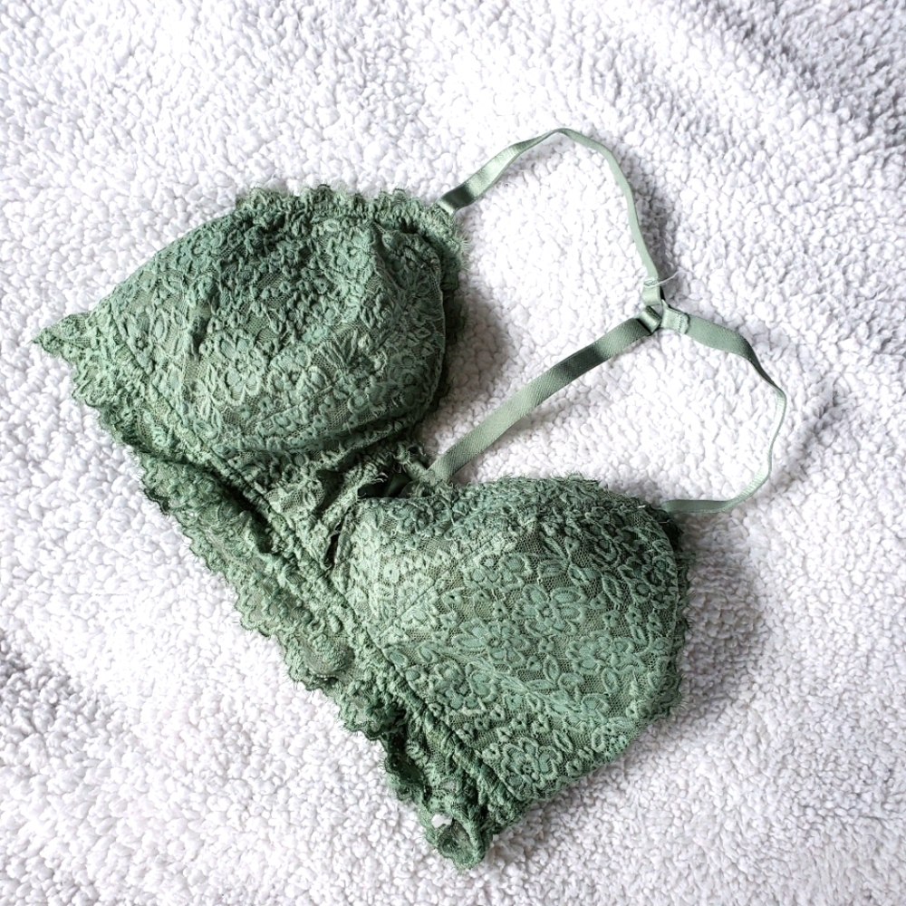 AERIE Eyelash Lace Padded Bralette